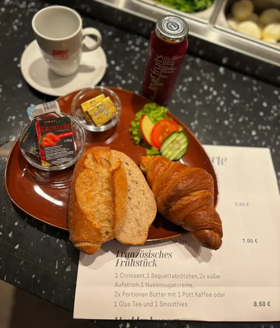 Frühstücksauswahl der Bäckerei Schwabe
