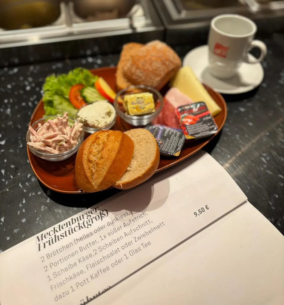 Frühstücksauswahl der Bäckerei Schwabe