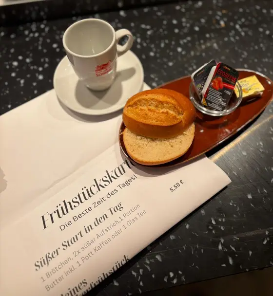 Frühstücksauswahl der Bäckerei Schwabe