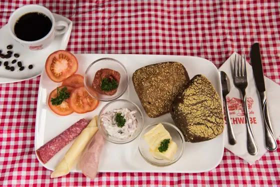 Frühstücksauswahl der Bäckerei Schwabe
